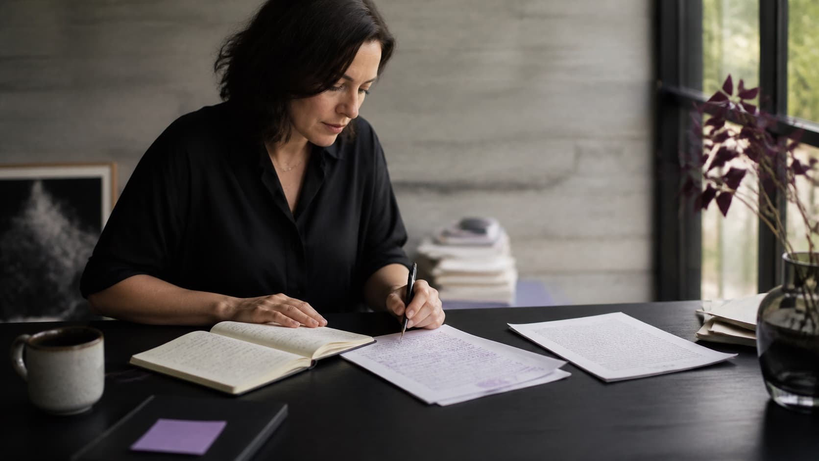 Professional editorial photograph illustrating “How to Make AI Sound Like You (Not Like a Robot)”.